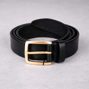 Cinto Masculino de Luxo em PU com Fivela de Metal – Naturalmente Elegante