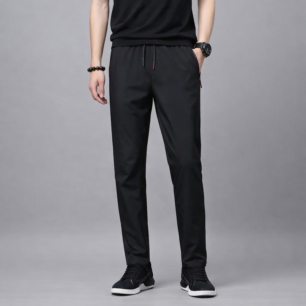 Calça Masculina Casual Slim com Cintura Elástica – Naturalmente Elegante