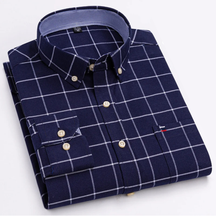 Camisa Oxford em Algodão – Manga Longa