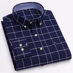 Camisa Oxford em Algodão – Manga Longa