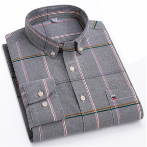 Camisa Oxford em Algodão – Manga Longa