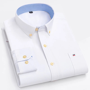 Camisa Oxford em Algodão – Manga Longa