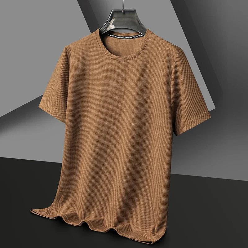 Camiseta Waffle em Algodão Premium