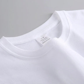 Camiseta Branca Manga Longa em Algodão Premium