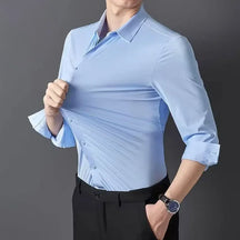 Camisa Masculina Social em Tecido Stretch