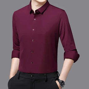 Camisa Masculina Social em Tecido Stretch