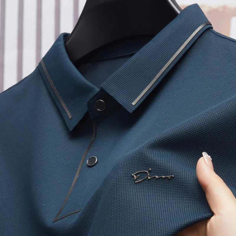 Camisa Polo Masculina Premium em Tecido Tecnológico – Naturalmente Elegante