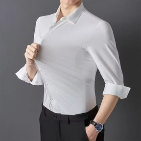 Camisa Masculina Social em Tecido Stretch