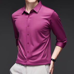 Camisa Masculina Social em Tecido Stretch